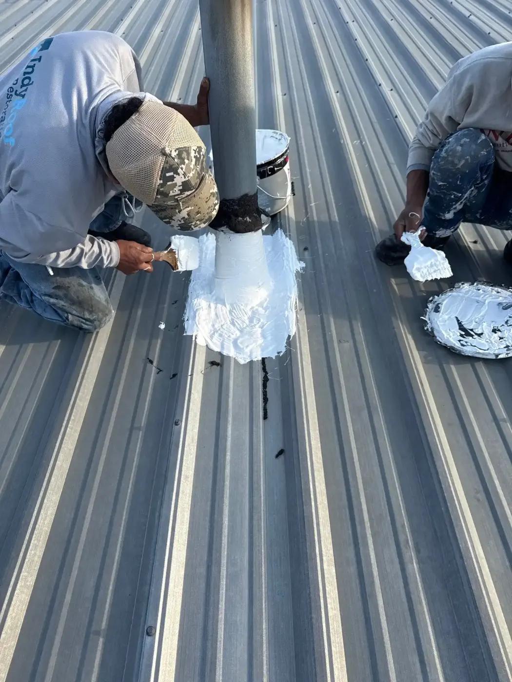 Commercial roof inspection documented in Brookville